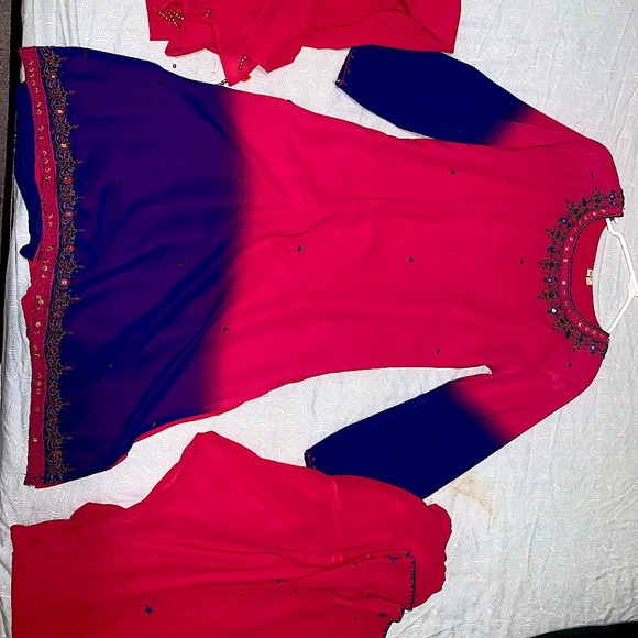 Pakistani/Indian 3 piece suit/shalwar - Picture 2 of 5